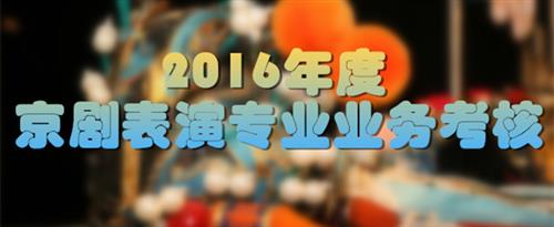 www.鸡吧操骚逼国家京剧院2016年度京剧表演专业业务考...